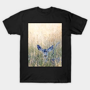 Hiding in the tall grass. T-Shirt